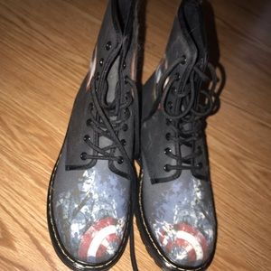 Custom made captain America boots